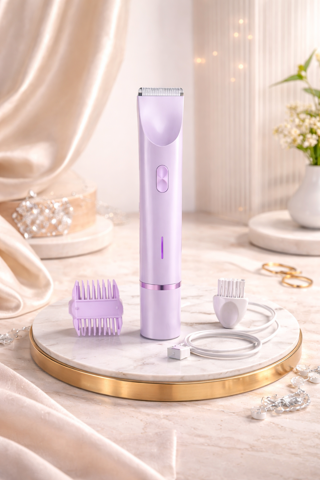 Rasoir Électrique Femme 2-en-1 Étanche IPX7