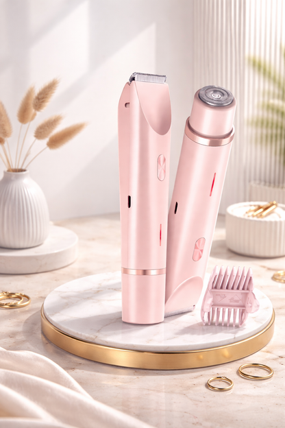 Rasoir Électrique Femme 2-en-1 Étanche IPX7