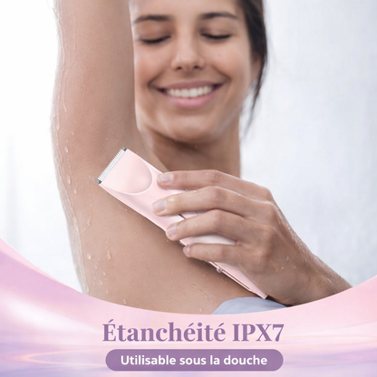 Rasoir Électrique Femme 2-en-1 Étanche IPX7