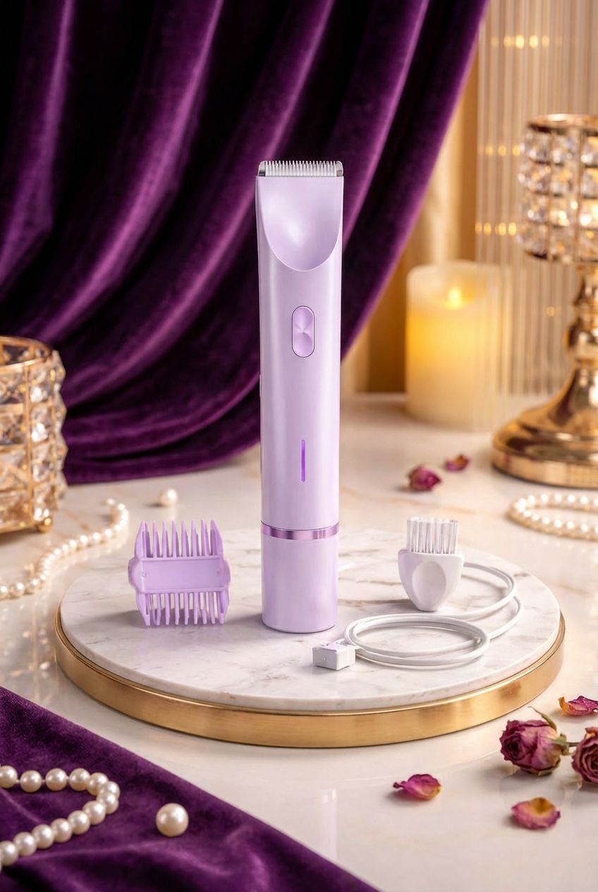 Rasoir Électrique Femme 2-en-1 Étanche IPX7